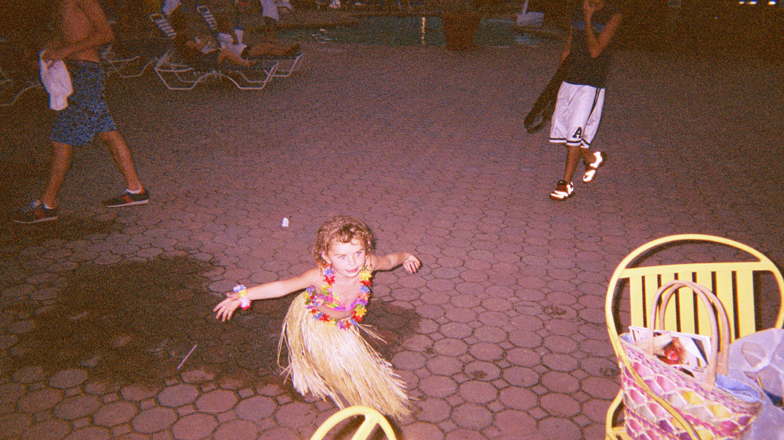 Rachel is dancing in her lulau