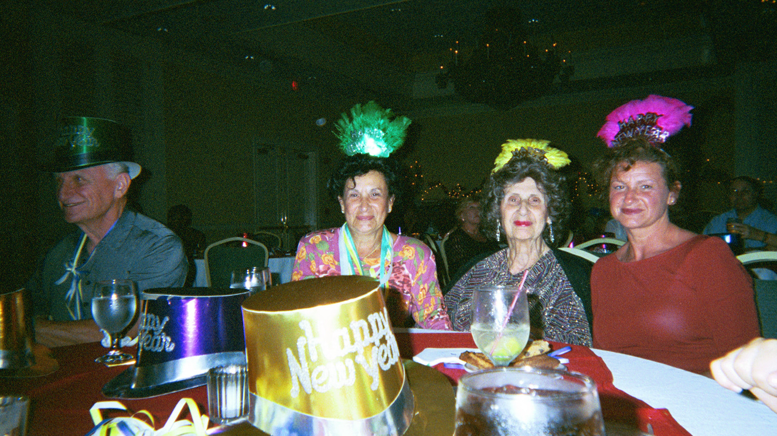 Jack, Ety, Nona, and Isa on New Years Eve 2002/2003