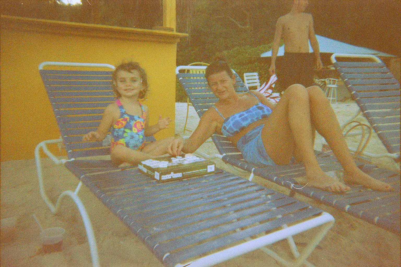 Rachel and Isa on the beach on St. Thomas