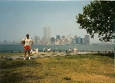 Me and Manhattan from Liberty Island