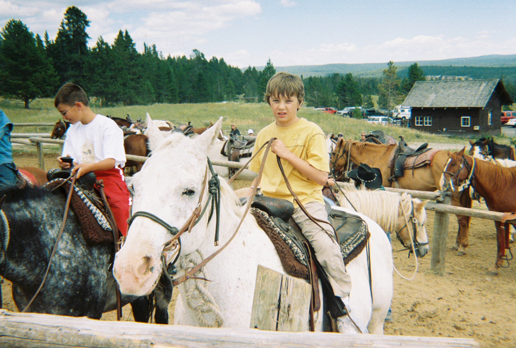 Jacob on a horse.