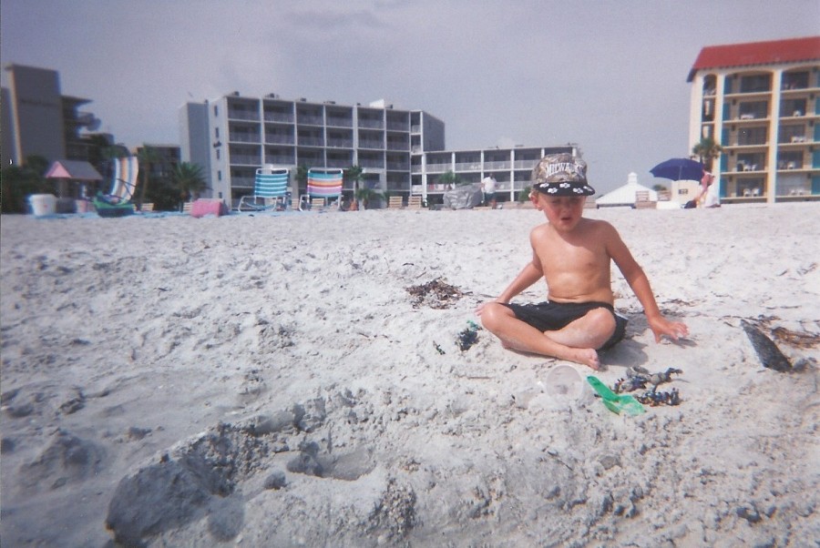 Jacob on the beach