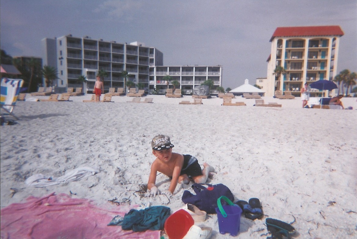 Jacob on the beach