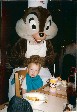 Jacob meets Mickey Mouse at Character Breakfast in Disney World