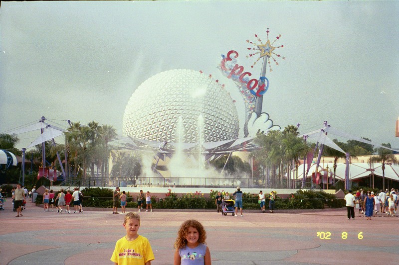 Jacob Wikman and Anna Van Newkirk at Epcot Center