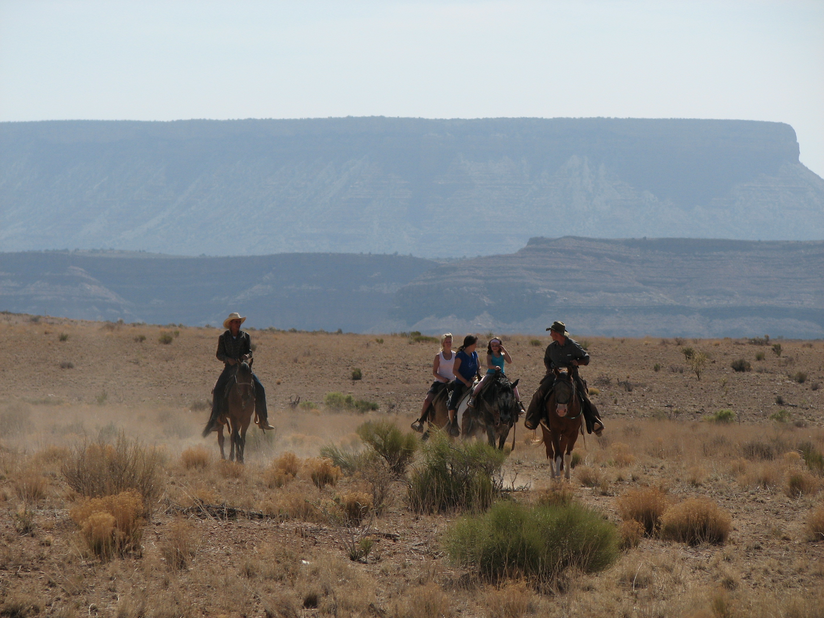 Riding horses Grand Canyon West