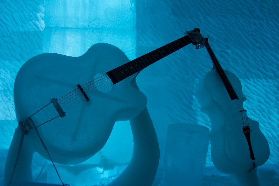 Musical Instruments in the Ice Bar