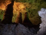 The big room contains one million stalaktites, stalagmites and columns