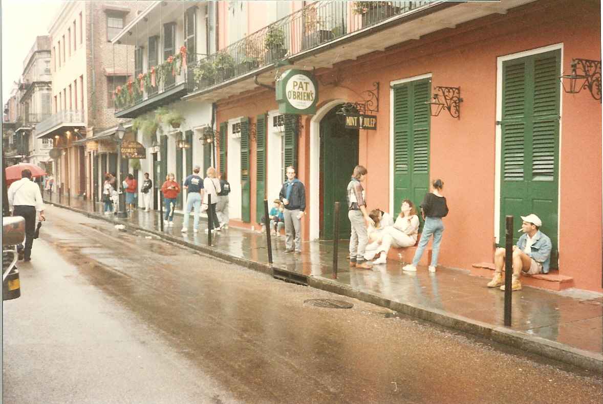 Göran on Bourbon Street New Orleans, standing in front of the famous Pat O'Briens