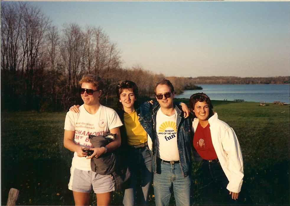 Anders Grönqvist, Arlene Susnjara (later Hendrix), Göran Ericsson, Alyce Leftwich (later Hartvigsen)