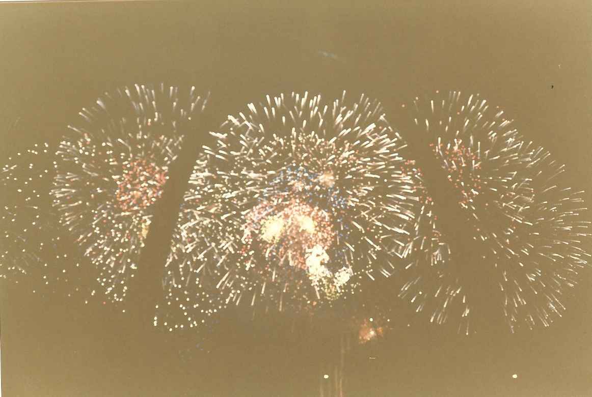 Fireworks and the Great Arch of St. Louis