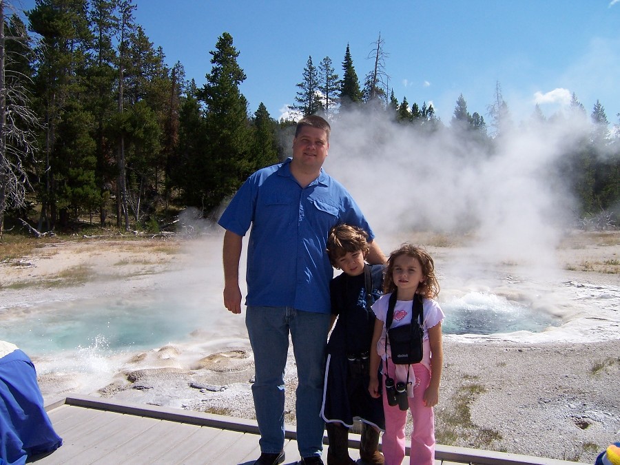 I, David, Rachel and minor Geyser