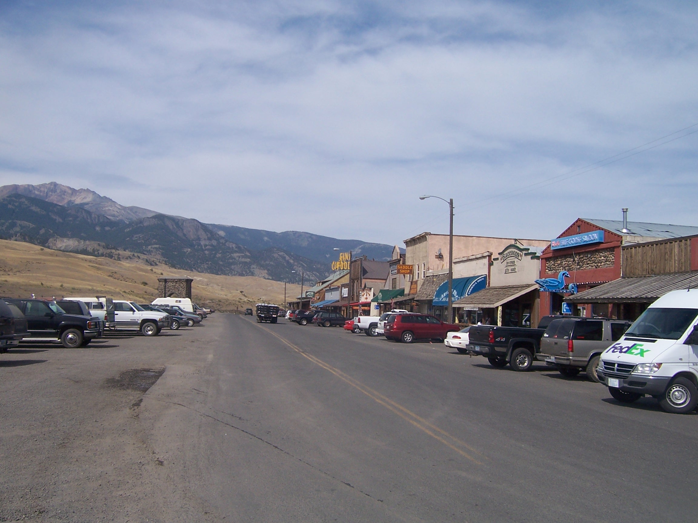 Gardiner a town just north of Yellowstone. An old fashioned wild west kind of town.