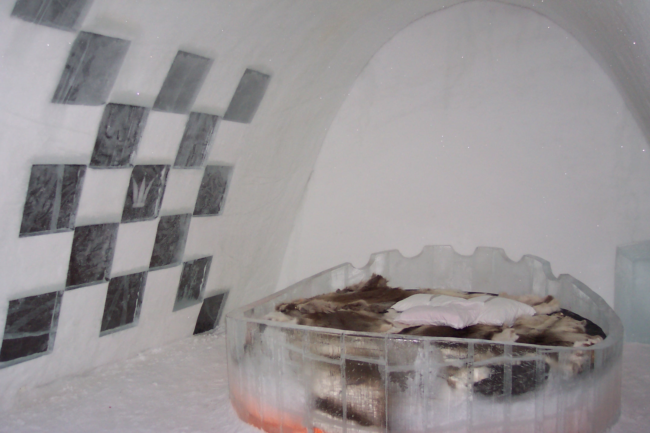 One of the rooms in the Ice Hotel