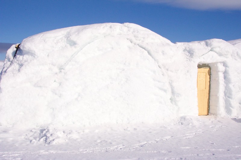 Our room was in the corner of the Ice Hotel at this location