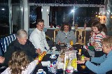 Stigs 65th birthday. From left, Rachel, Stig, Stefan, Claudia, Pernilla, Alma, Ulla